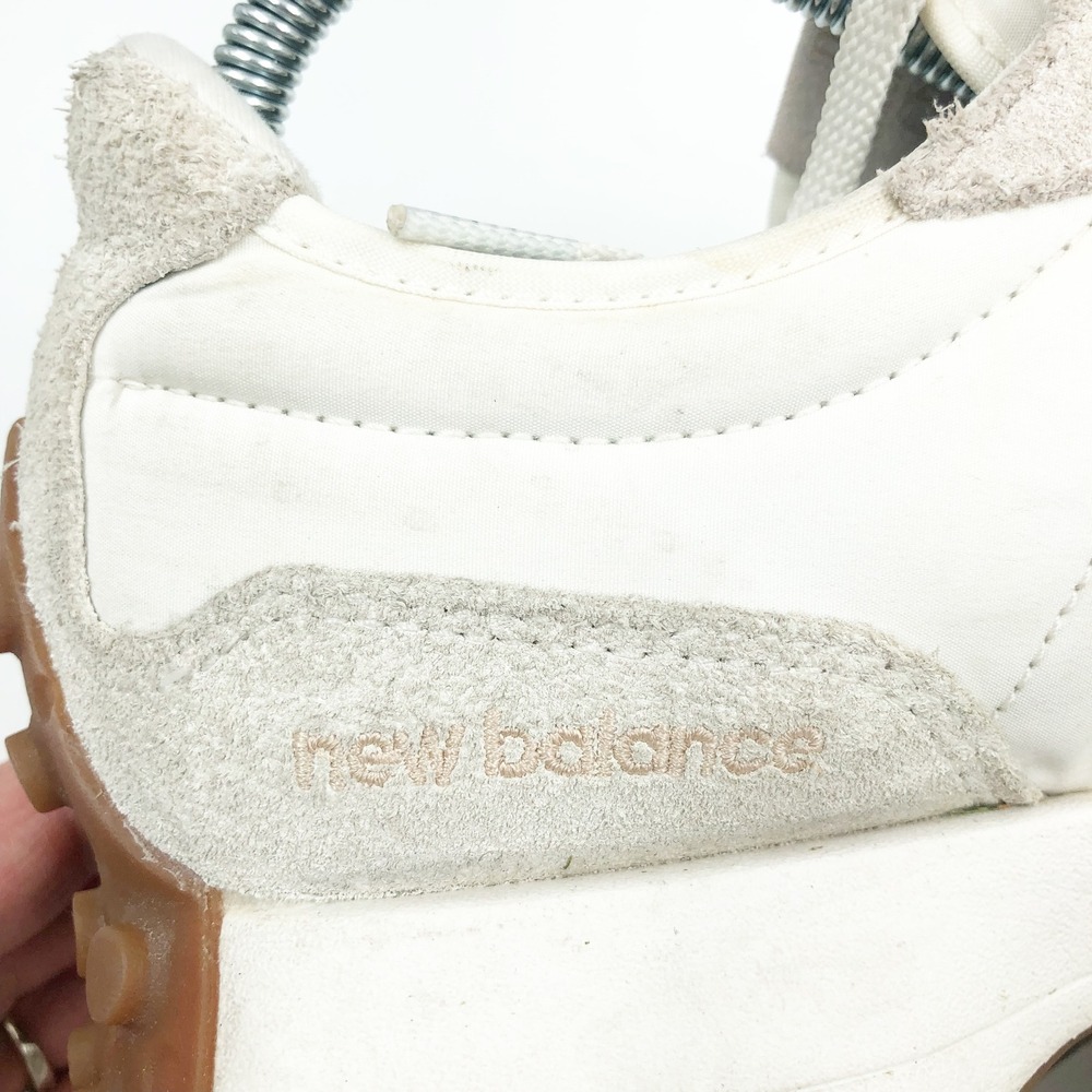 New Balance Shoes Womens 9 327 Moonbeam Leopard Sneakers White Tan Trainers - Picture 12 of 16